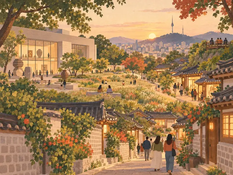 공예 전시와 열린 녹지, 삼청동 한옥 골목 산책