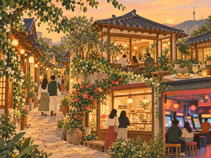 익선동 한옥 골목의 식사와 디저트, 작은 오락실